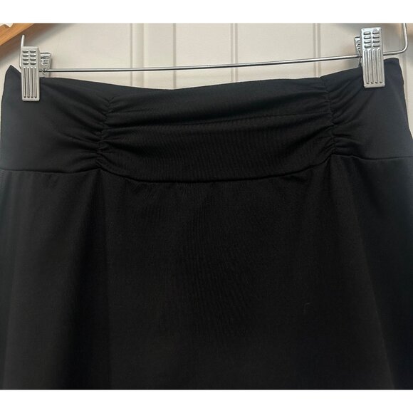 Tranquility Black A-Line Skirt S Stretch Waistband, Pull on - Picture 3 of 6